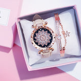 Set Starry Sky Ladies Bracelet Watch