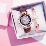 Set Starry Sky Ladies Bracelet Watch