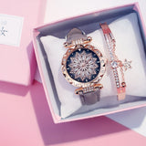 Set Starry Sky Ladies Bracelet Watch