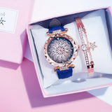 Set Starry Sky Ladies Bracelet Watch