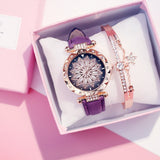 Set Starry Sky Ladies Bracelet Watch