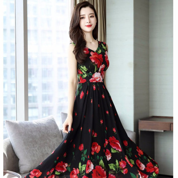 elegant Floral dress