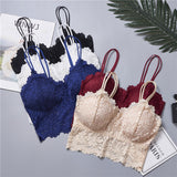 Wireless Lace Bra Top Lingerie Full Cup