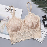 Wireless Lace Bra Top Lingerie Full Cup