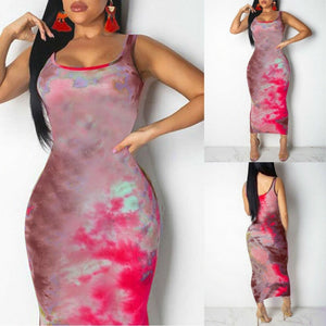 Women Graffiti Slim Fit Dress