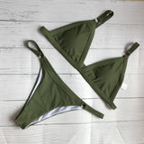 Bikini 2020 New Summer Solid Bikini