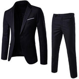 Men Spring 2 Pieces Classic Blazers