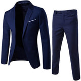 Men Spring 2 Pieces Classic Blazers