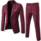 Men Spring 2 Pieces Classic Blazers