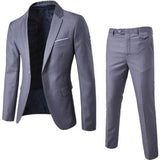 Men Spring 2 Pieces Classic Blazers