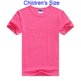 High Quality 15 Color S-2XL Plain T Shirt