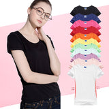 High Quality 15 Color S-2XL Plain T Shirt