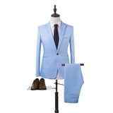 New 2 Pieces Business Blazer+Pants Suit Sets