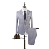 New 2 Pieces Business Blazer+Pants Suit Sets