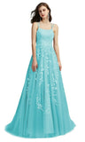 A Line Lace Prom Evening Dresses