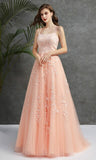 A Line Lace Prom Evening Dresses