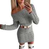 Sexy Mini Sweater Dress