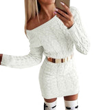 Sexy Mini Sweater Dress