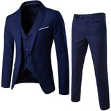 3 Pieces Business Blazer +Vest +Pants