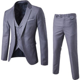 3 Pieces Business Blazer +Vest +Pants