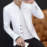 Youth handsome trend Slim print blazer