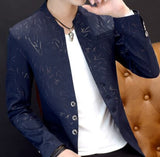 Youth handsome trend Slim print blazer