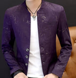 Youth handsome trend Slim print blazer