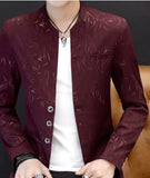 Youth handsome trend Slim print blazer