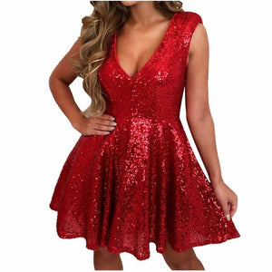 Sequins Sparkle red Dresses