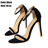 Charming Women Open Toe Ankle Strap Heel