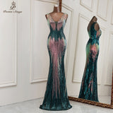 V neck style mermaid evening dresses