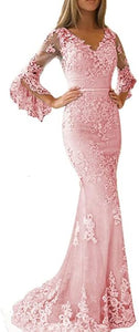 Lace Formal Prom Party Gown