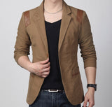 Leather Patchwork blazer