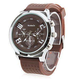 Outdoor sports male silicone watch